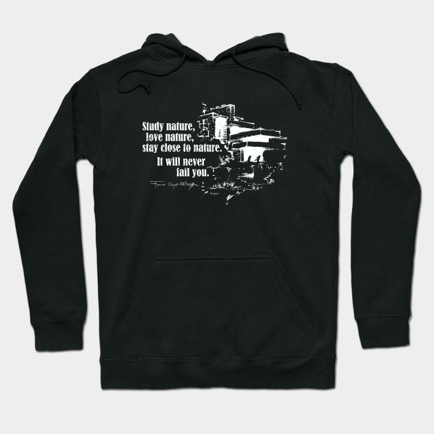 FLW - quote Hoodie by Nagorniak